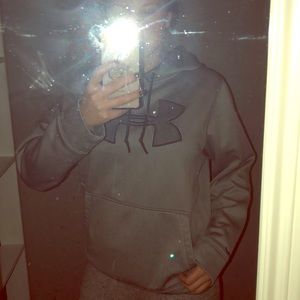 Grey under armor hoodie